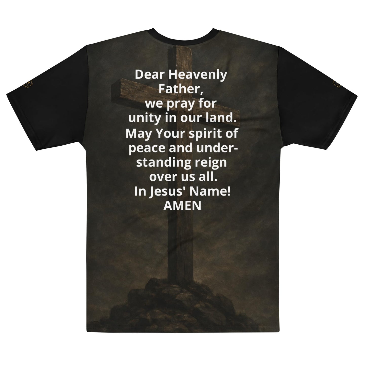 Christian Prayer All-Over Print T-Shirt Black