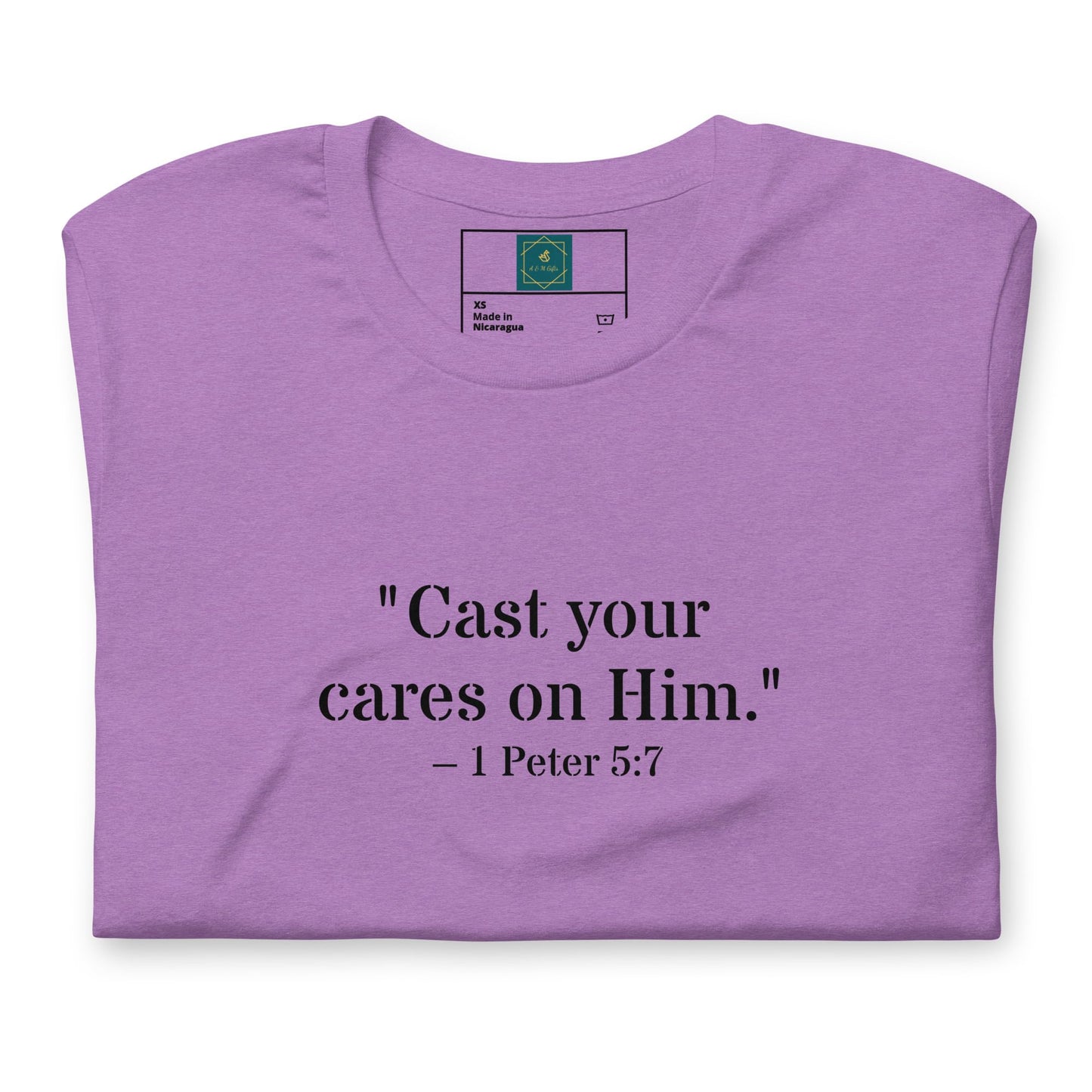 1 Peter 5:7 Christian Unisex T-Shirt