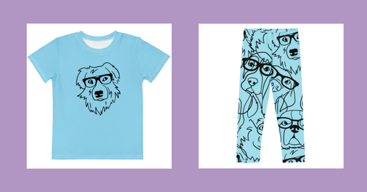 Blue Tshirt and Leggings Bundle