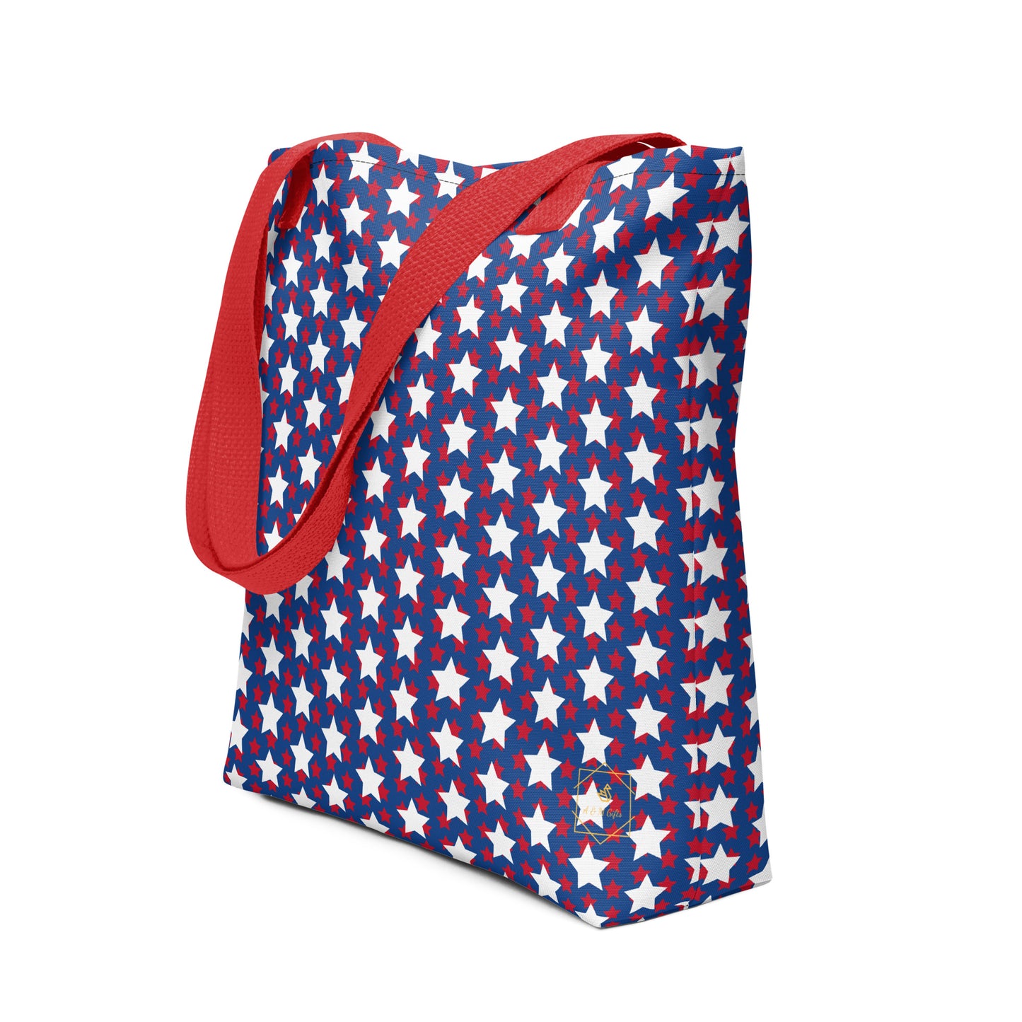 Red White & Blue Tote 15x15 Bag By Caps Junction