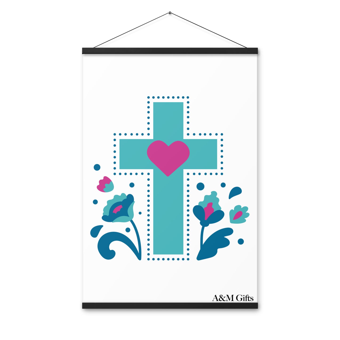 Cross Poster With Hangers