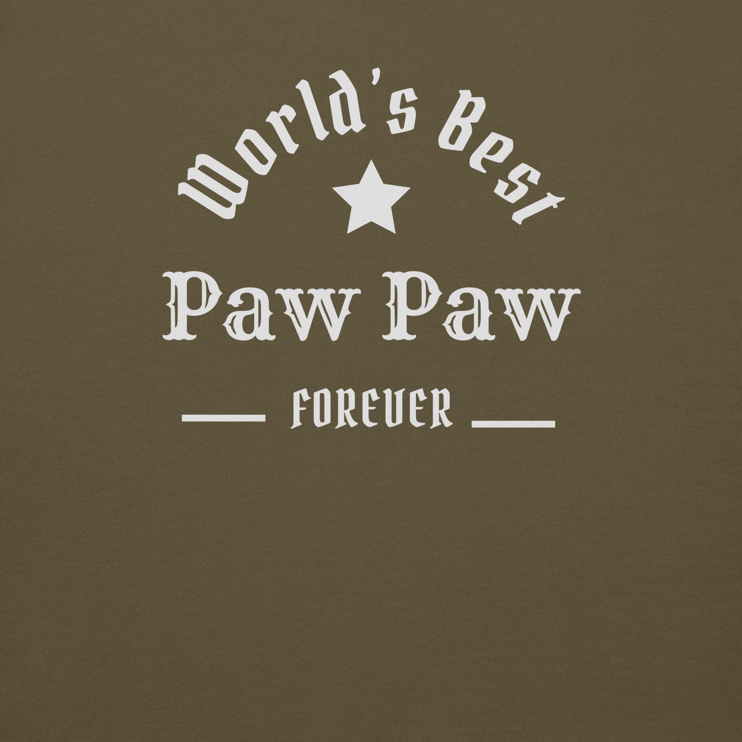 The World's Best Paw Paw Unisex Hoodie