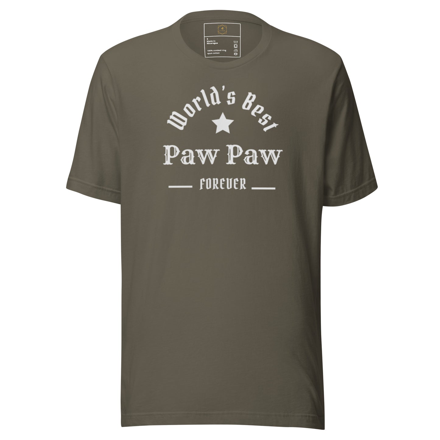 The World's Best Paw Paw Unisex T-shirt