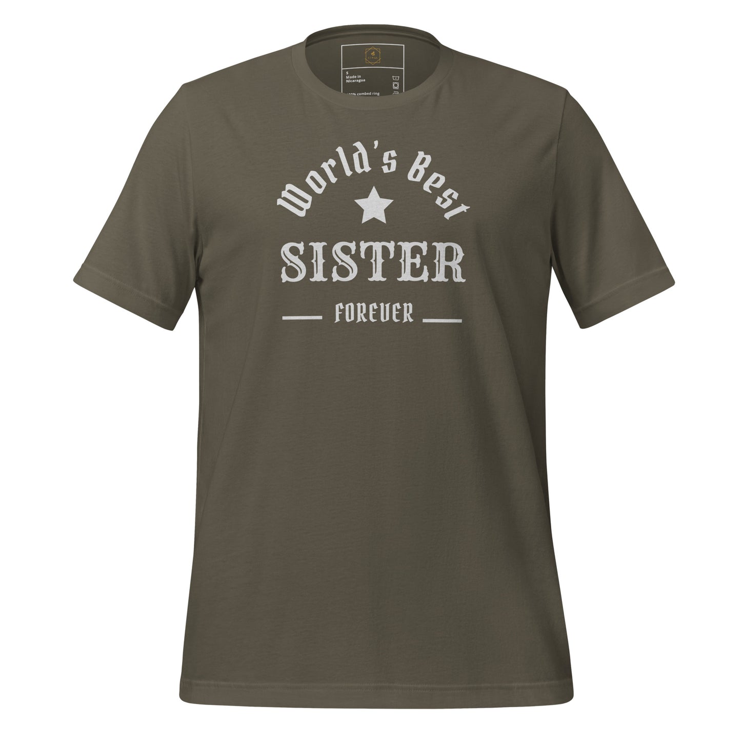 The World's Best SISTER Unisex t-shirt
