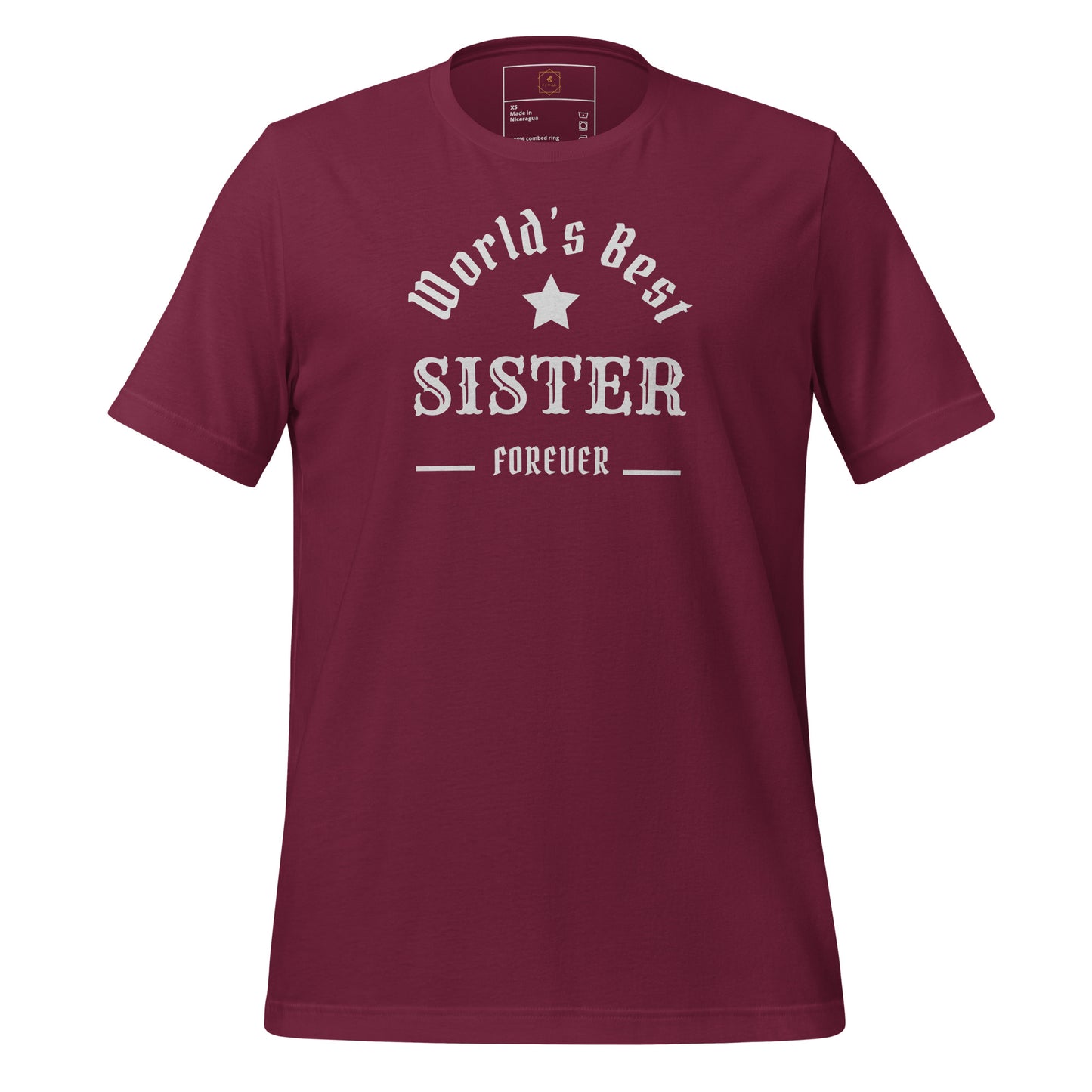 The World's Best SISTER Unisex t-shirt