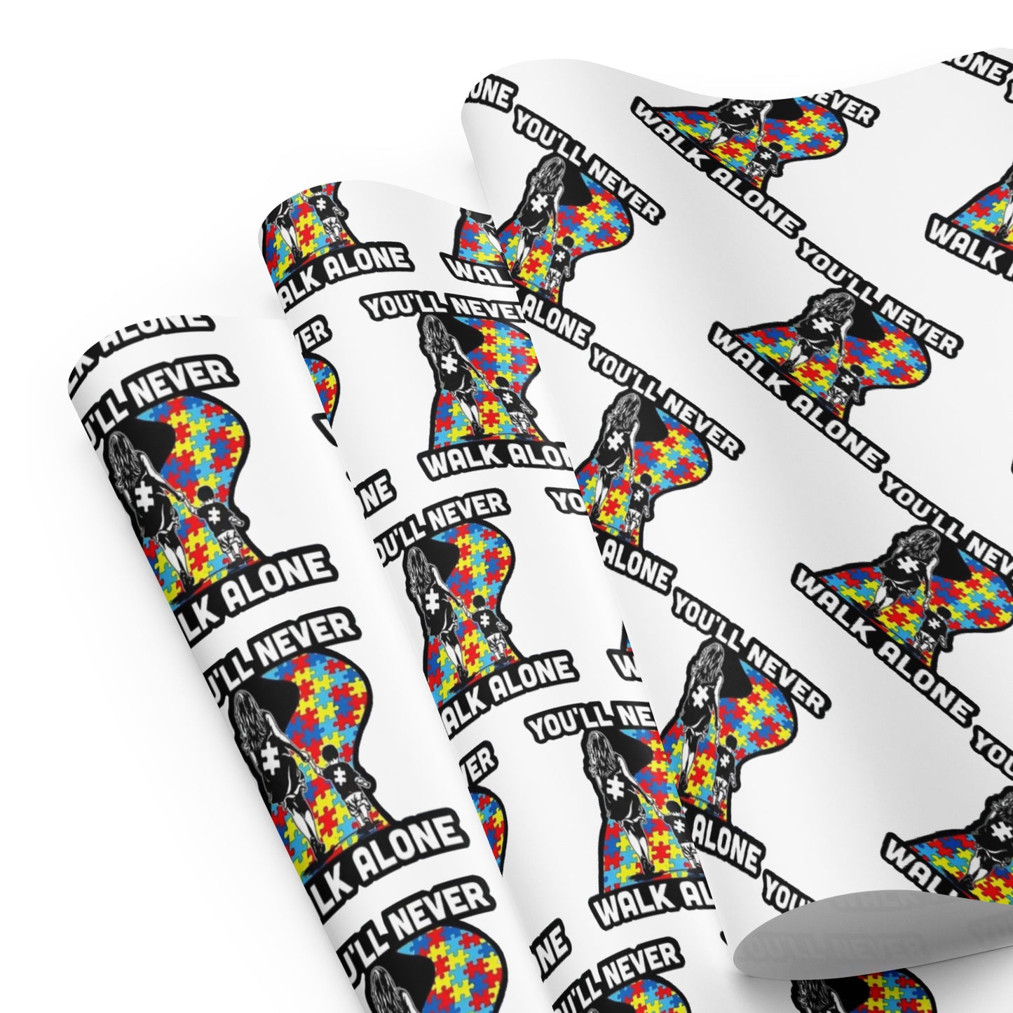 You Will Never Walk Alone Wrapping Paper Sheets By Caps Junction By Caps Junction