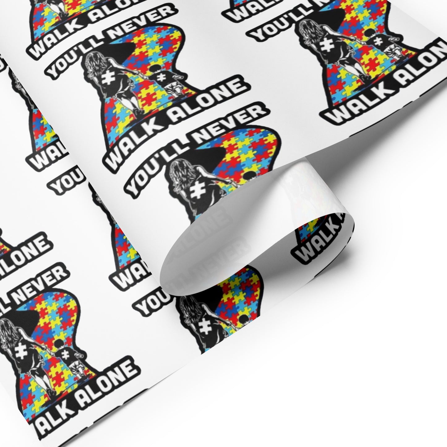 You Will Never Walk Alone Wrapping Paper Sheets By Caps Junction By Caps Junction