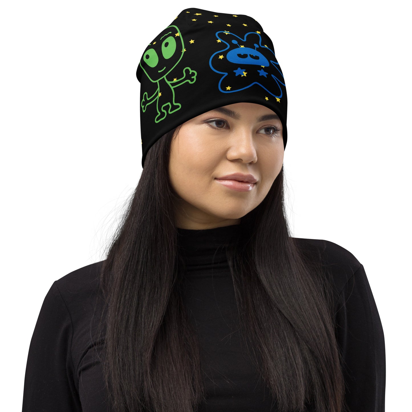 Cute Alien Family All-Over Print Beanie