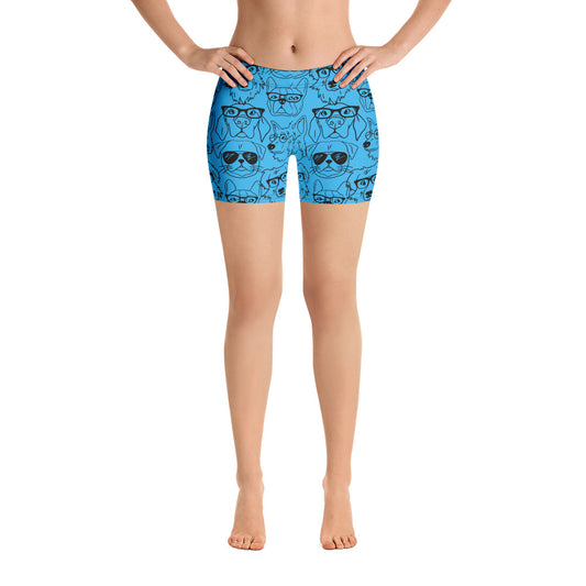 Lili's Dogs Blue Shorts for Adults