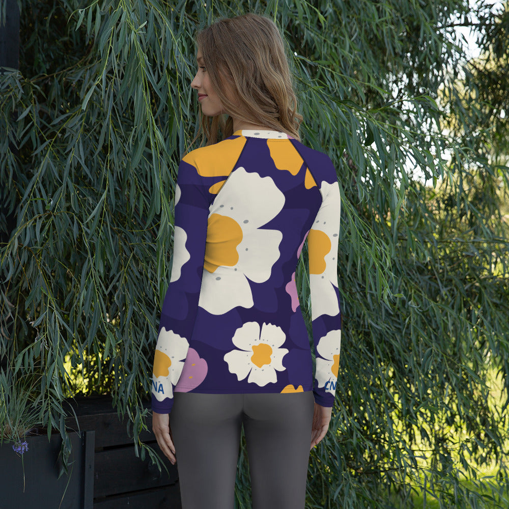 CNA Flowers for the Day Women's Rash Guard