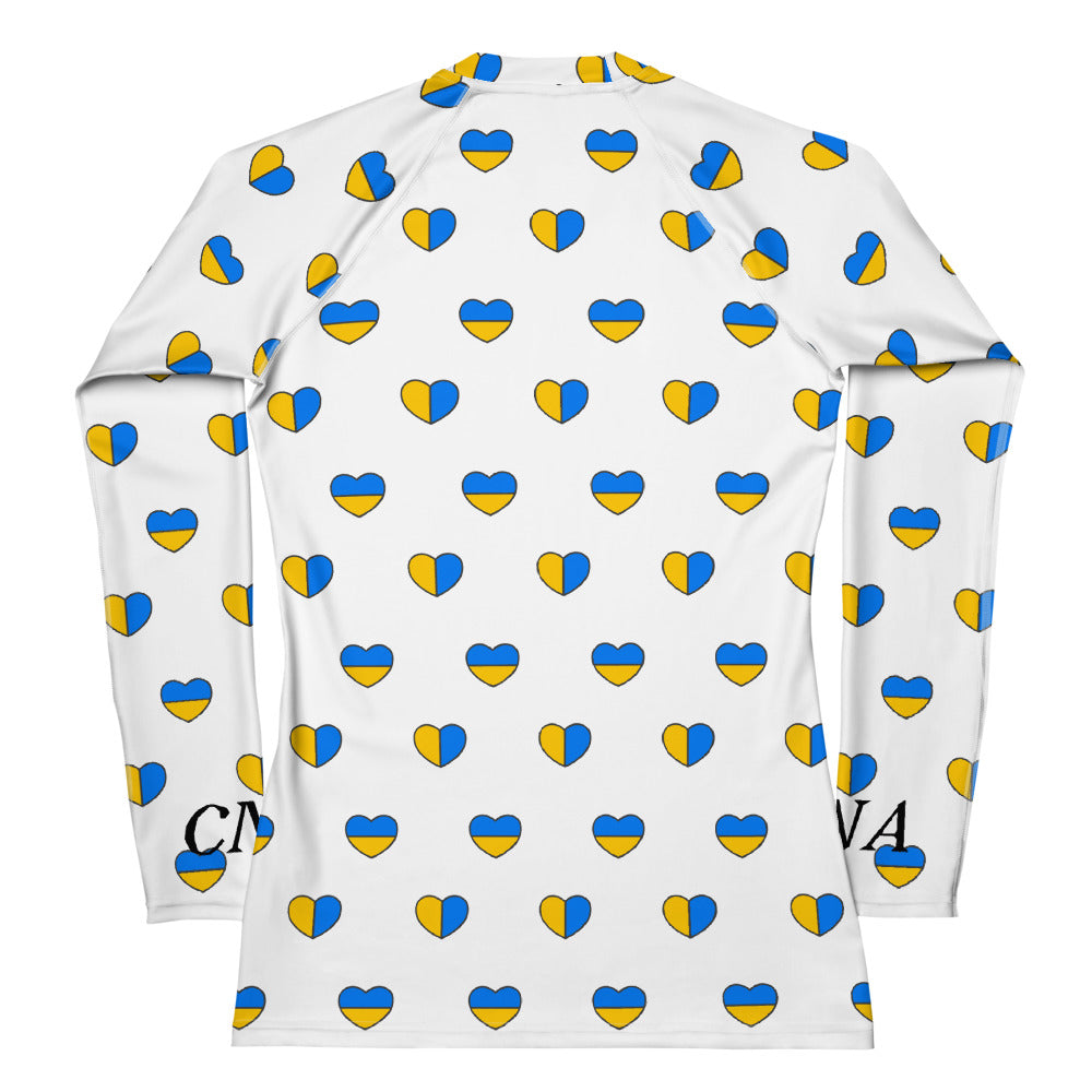 CNA Rash Guard Long Sleeve Small Hearts