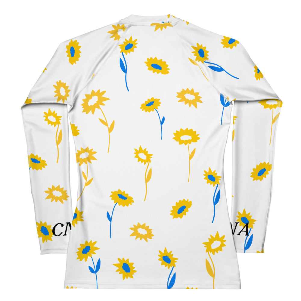 CNA Rash Guard Long Sleeve Sun Flowers
