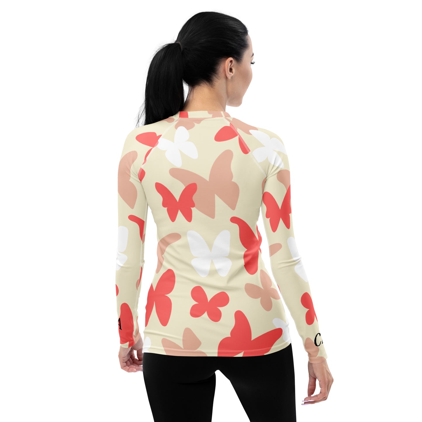 CNA Rash Guard Long Sleeve Big Butterflies