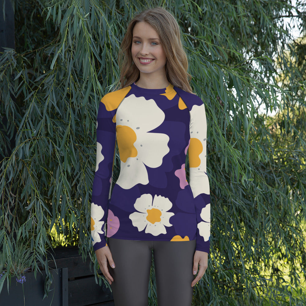 CNA Flowers for the Day Women's Rash Guard