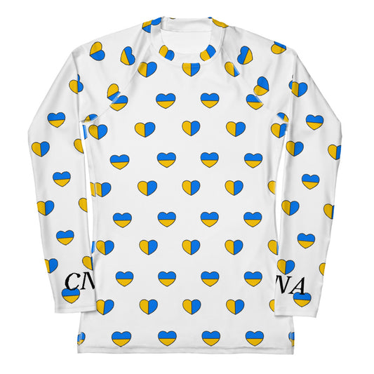CNA Rash Guard Long Sleeve Small Hearts