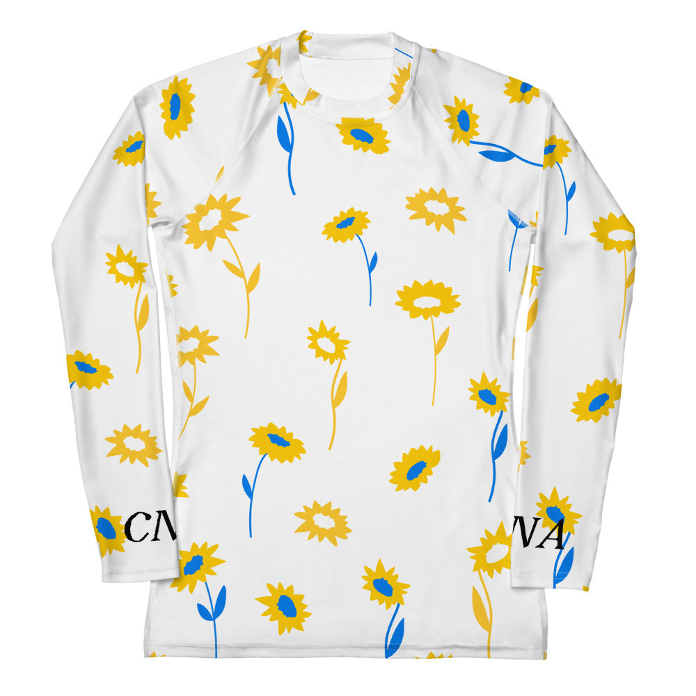 CNA Rash Guard Long Sleeve Sun Flowers