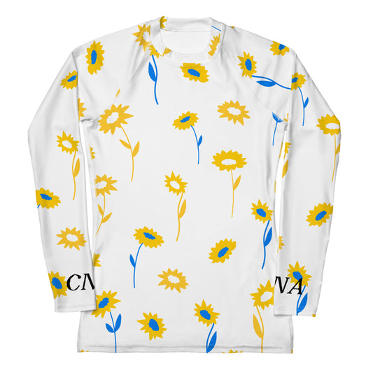 CNA Rash Guard Long Sleeve Sun Flowers