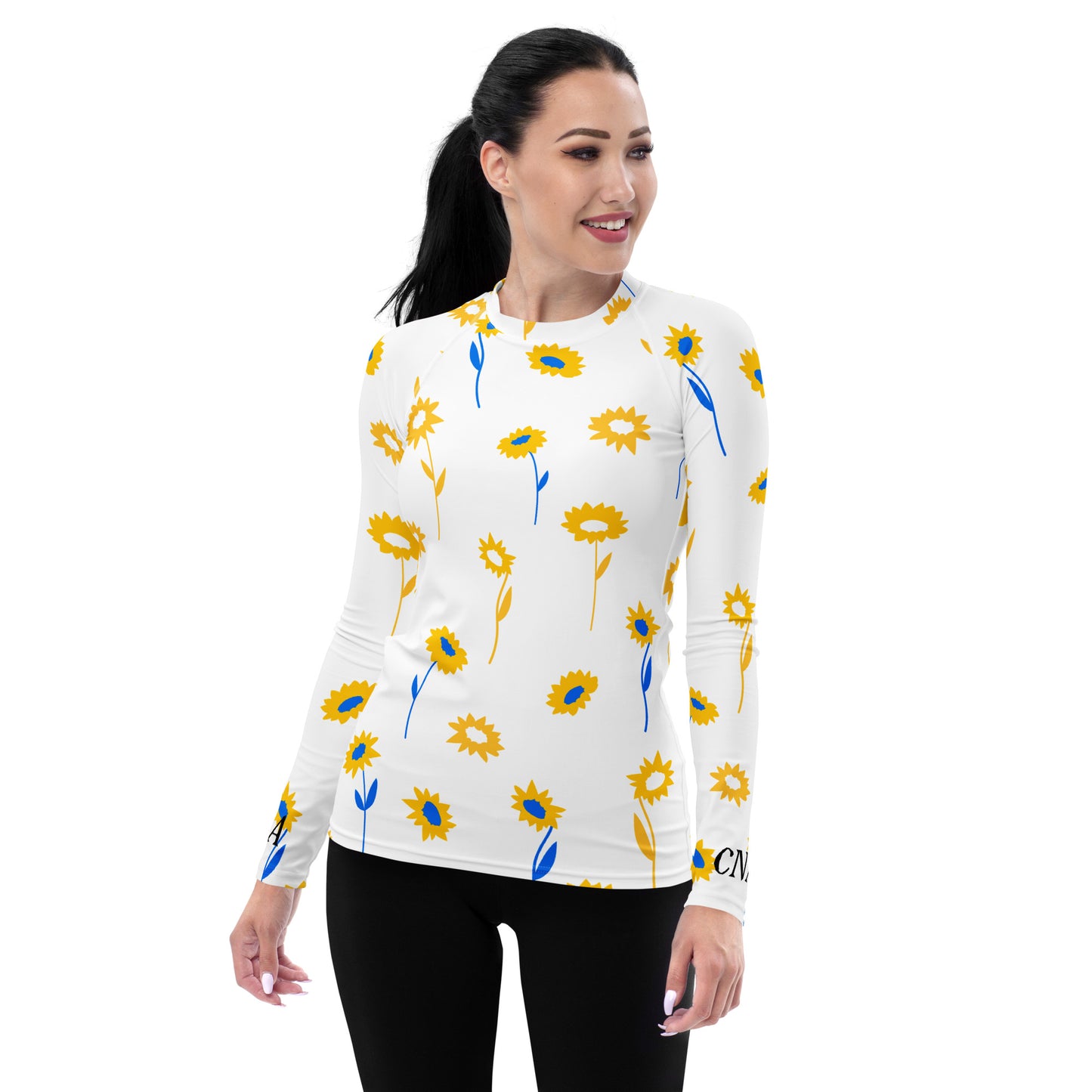 CNA Rash Guard Long Sleeve Sun Flowers