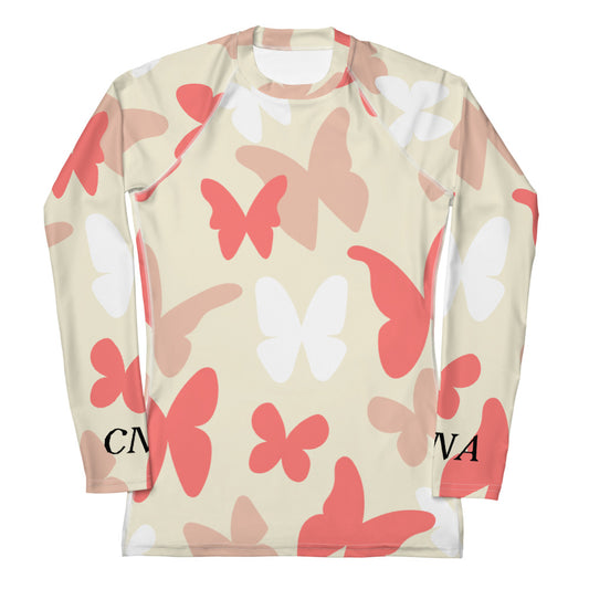 CNA Rash Guard Long Sleeve Big Butterflies