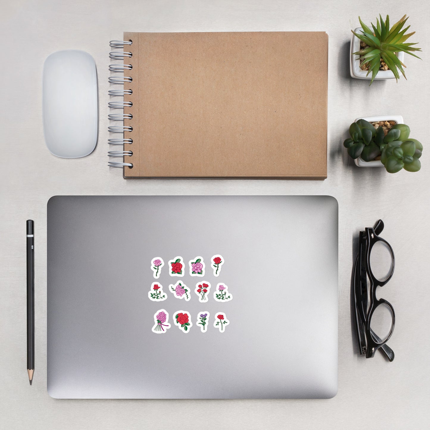 Rose Lovers Bubble-Free Stickers By Caps Junction