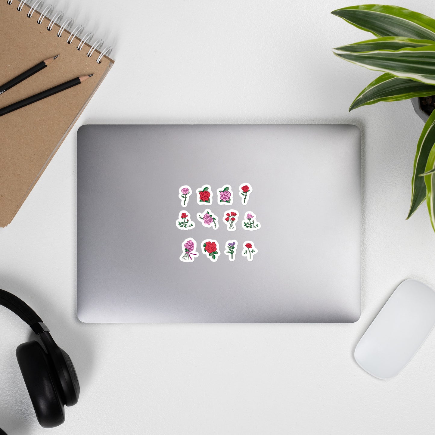 Rose Lovers Bubble-Free Stickers By Caps Junction