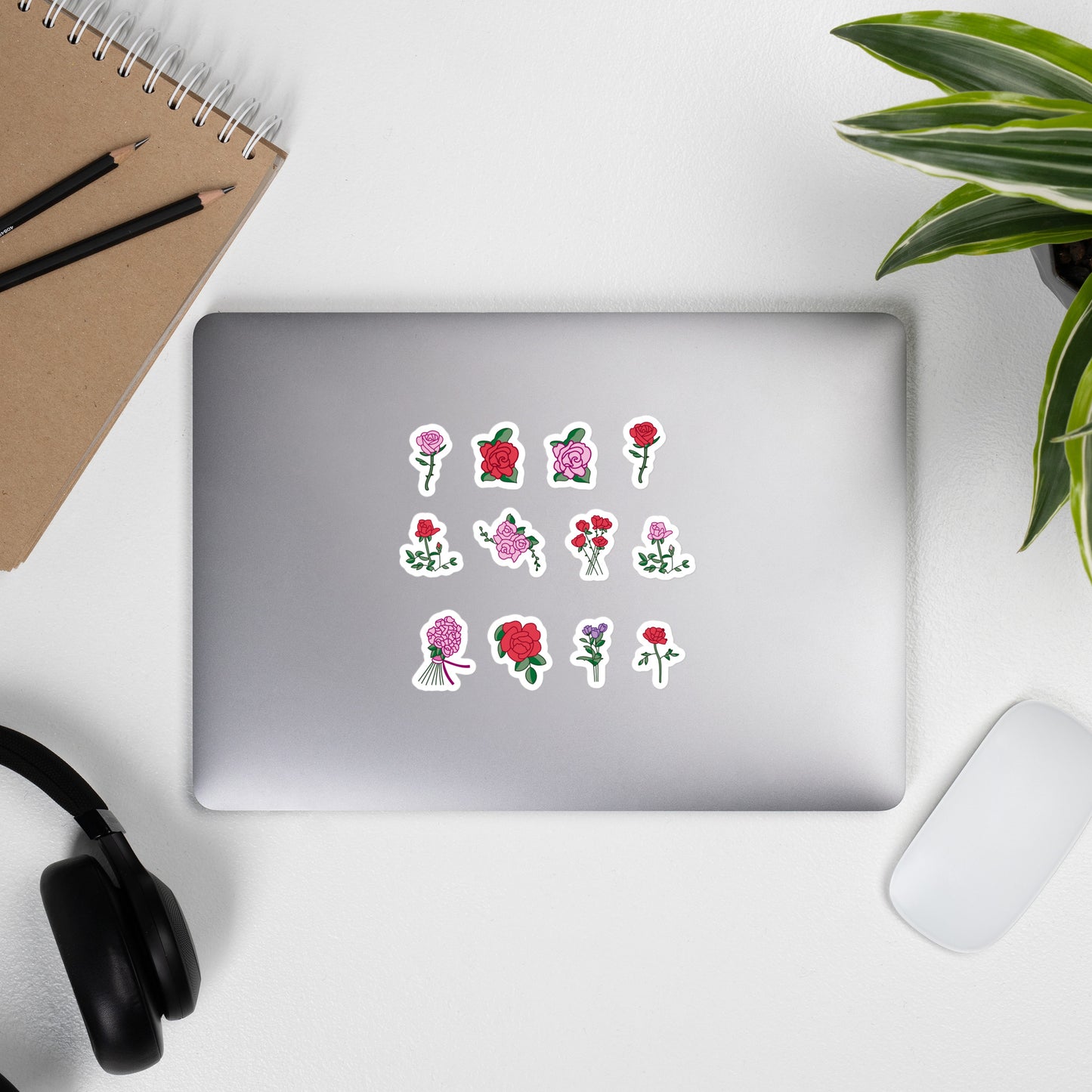 Rose Lovers Bubble-Free Stickers By Caps Junction