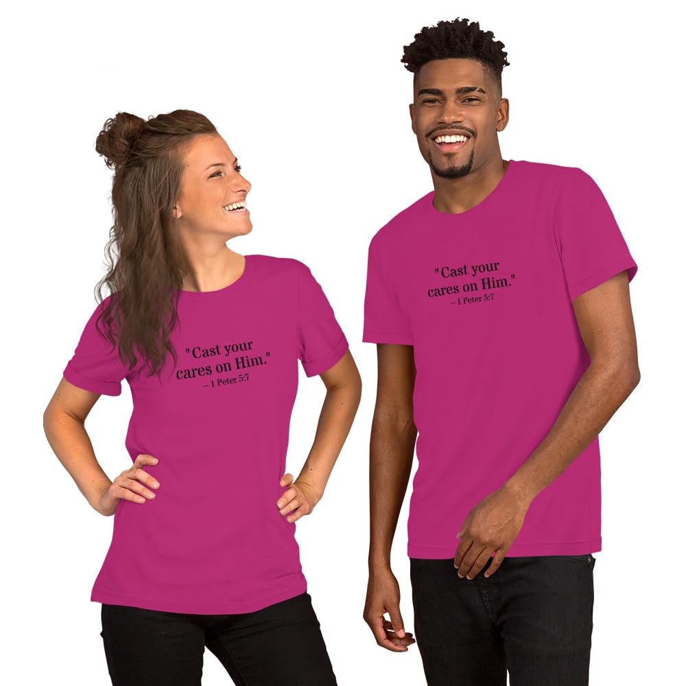 1 Peter 5:7 Christian Unisex T-Shirt