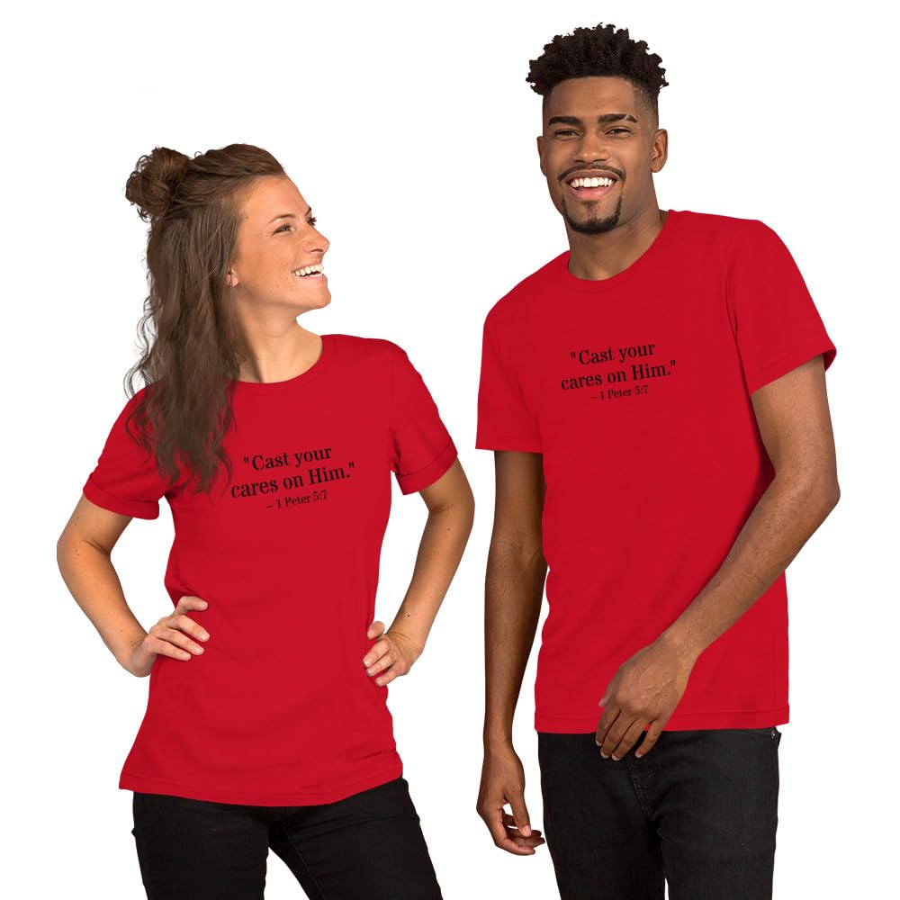 1 Peter 5:7 Christian Unisex T-Shirt