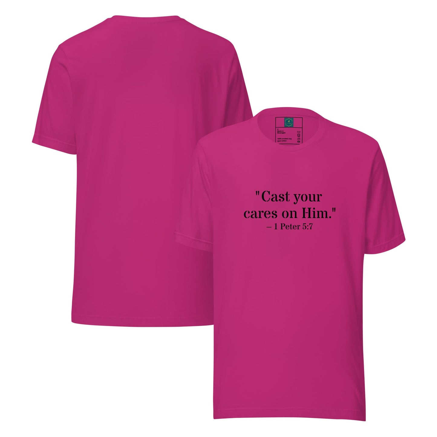 1 Peter 5:7 Christian Unisex T-Shirt