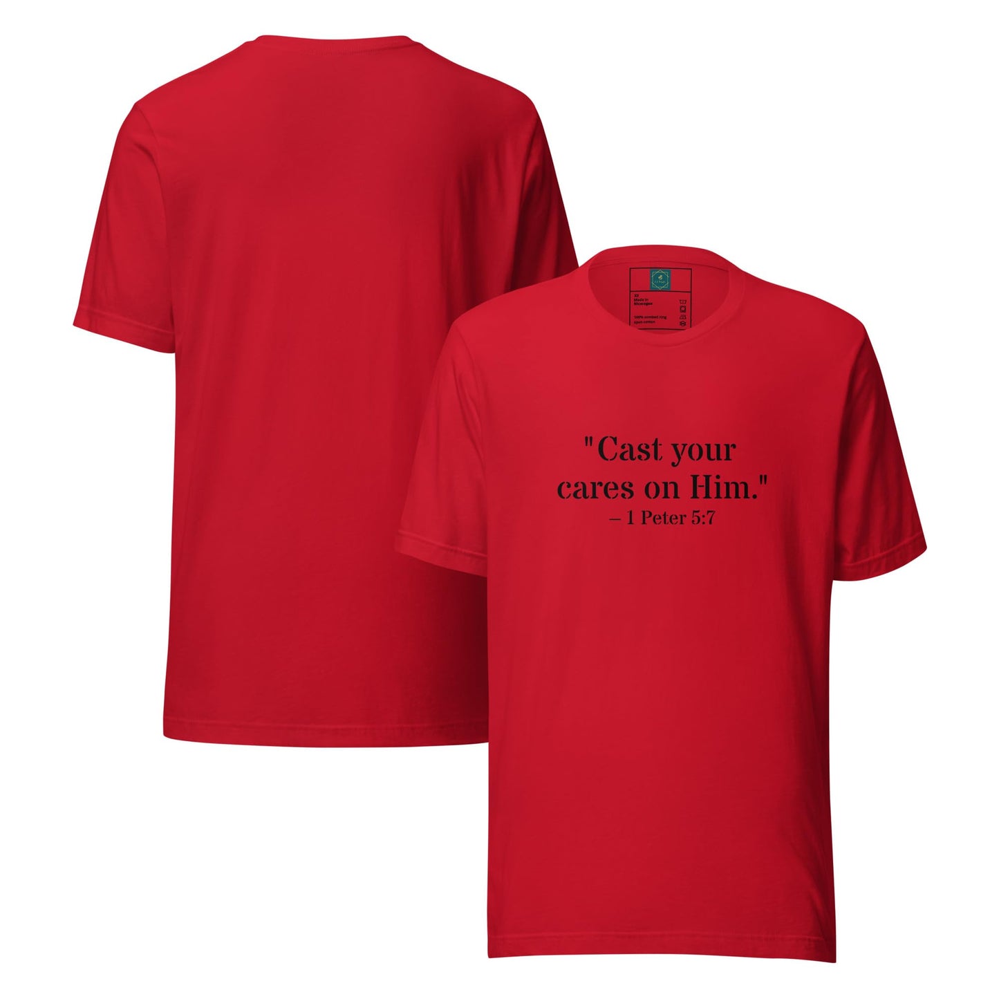 1 Peter 5:7 Christian Unisex T-Shirt
