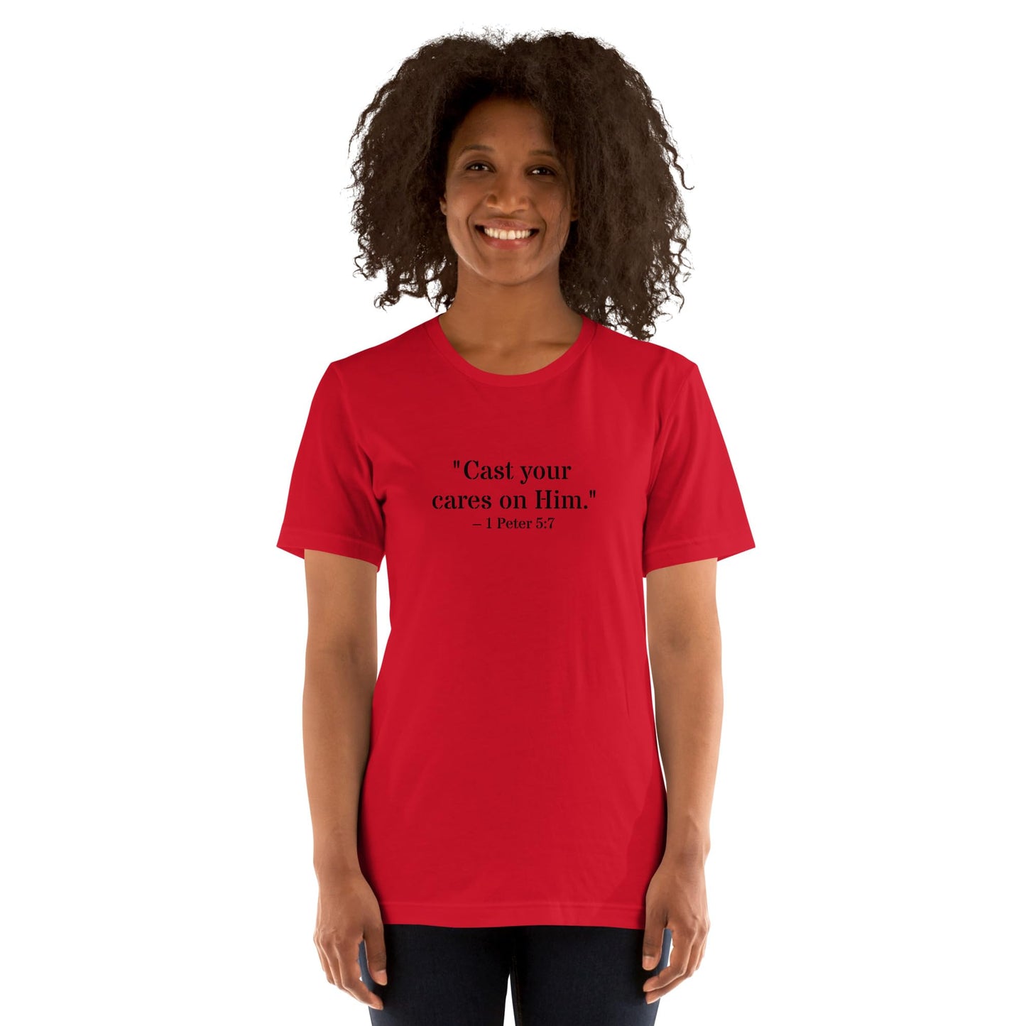 1 Peter 5:7 Christian Unisex T-Shirt