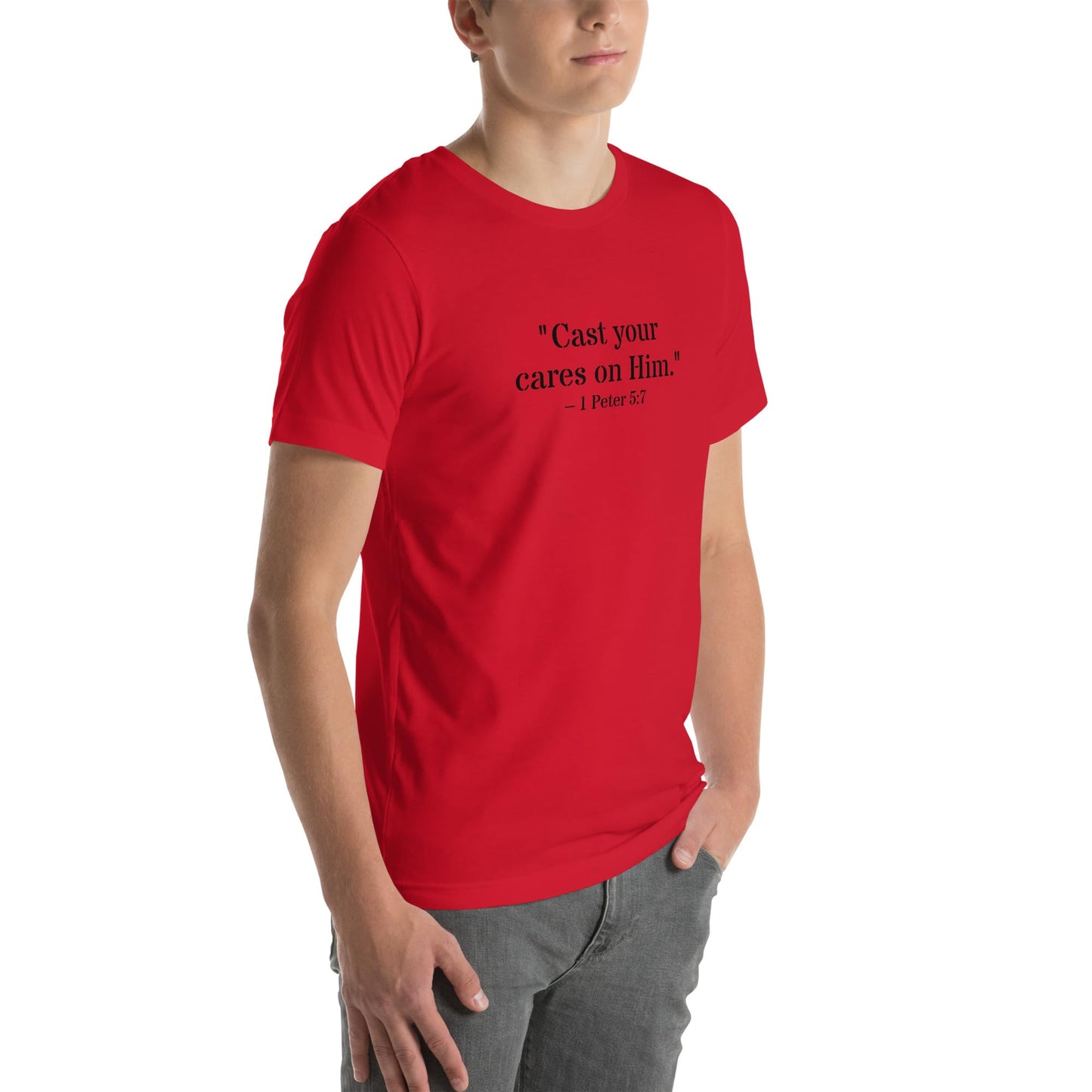 1 Peter 5:7 Christian Unisex T-Shirt
