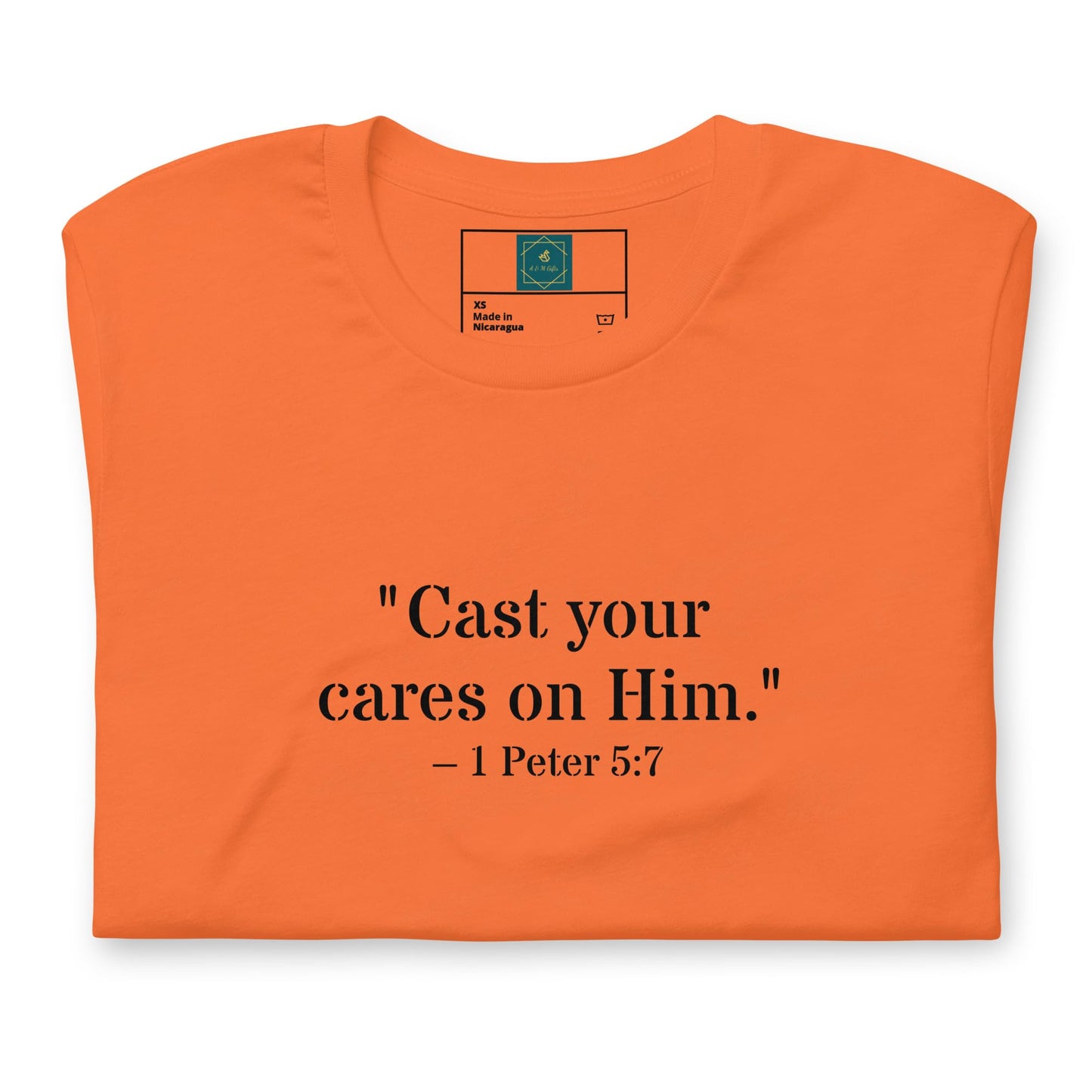 1 Peter 5:7 Christian Unisex T-Shirt