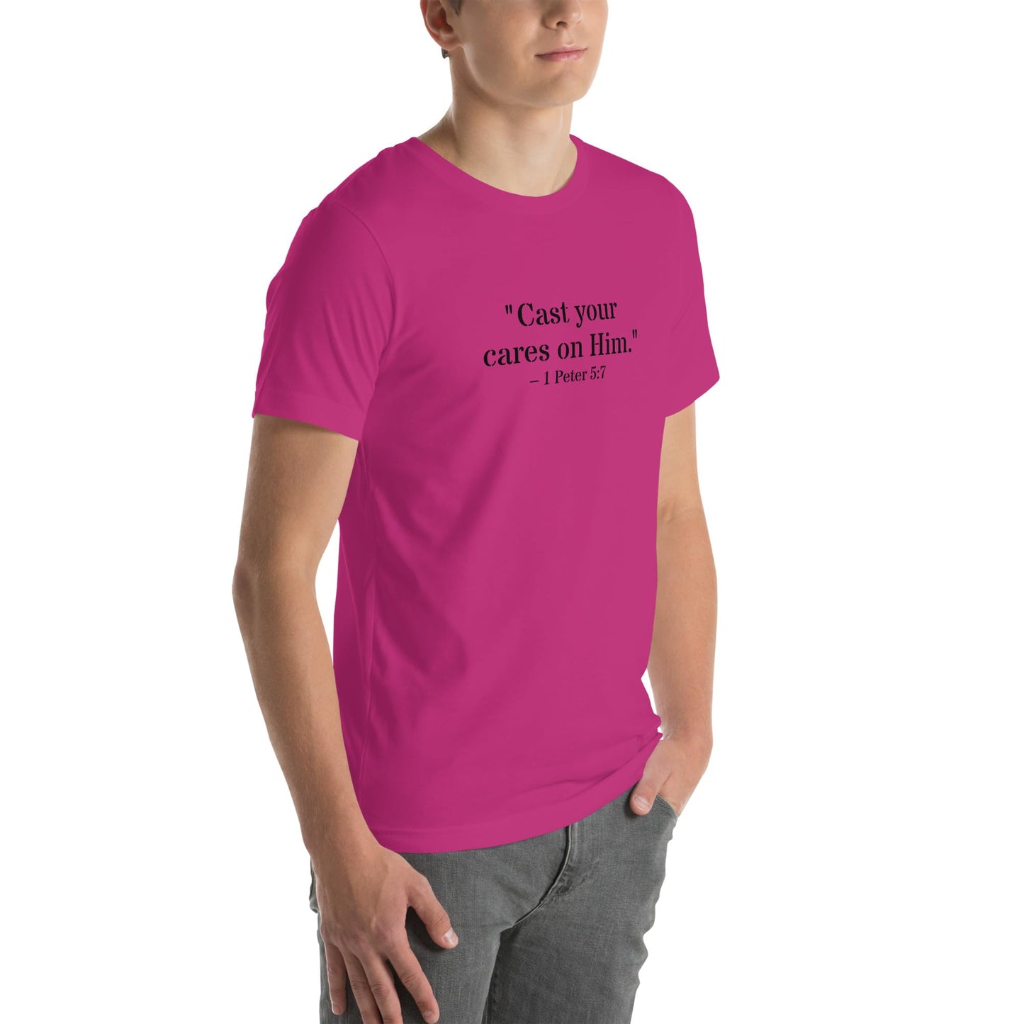1 Peter 5:7 Christian Unisex T-Shirt