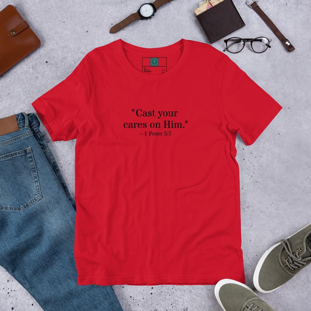 1 Peter 5:7 Christian Unisex T-Shirt
