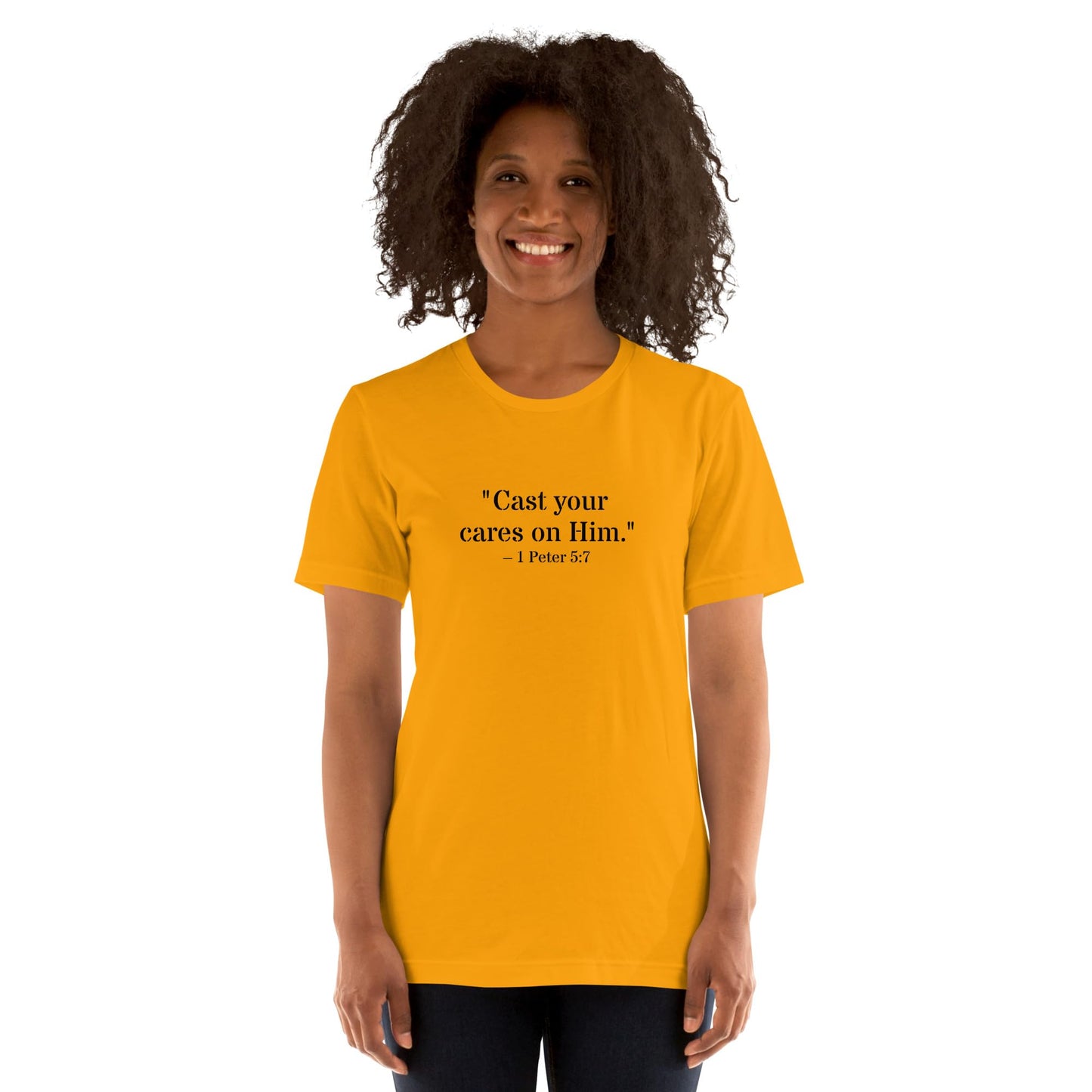 1 Peter 5:7 Christian Unisex T-Shirt