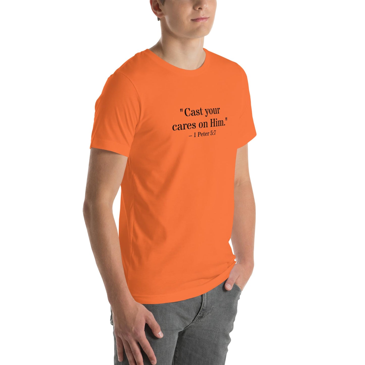 1 Peter 5:7 Christian Unisex T-Shirt