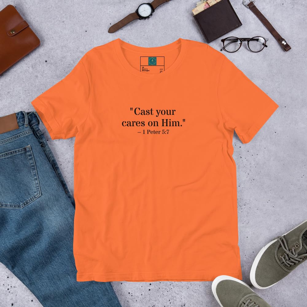 1 Peter 5:7 Christian Unisex T-Shirt