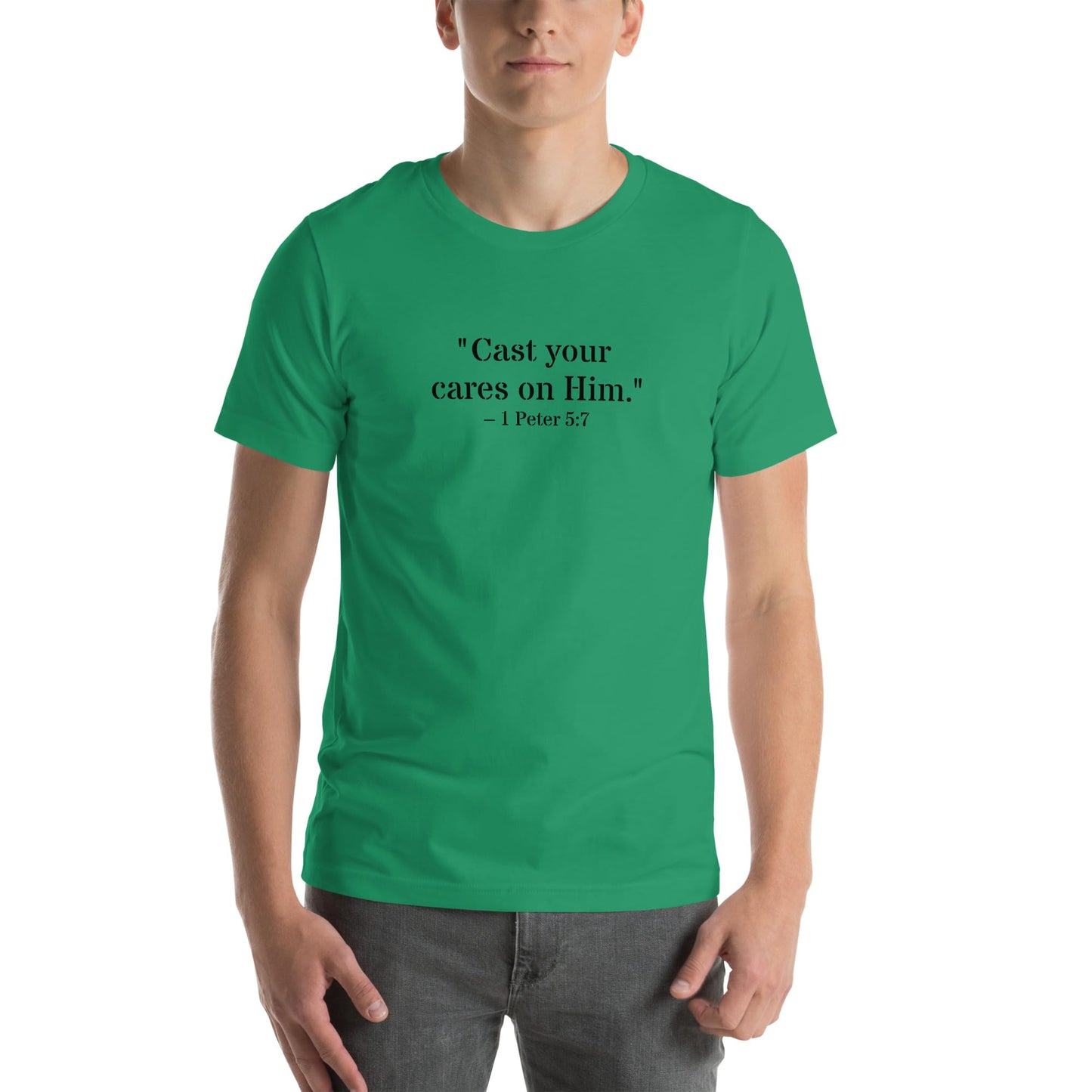 1 Peter 5:7 Christian Unisex T-Shirt