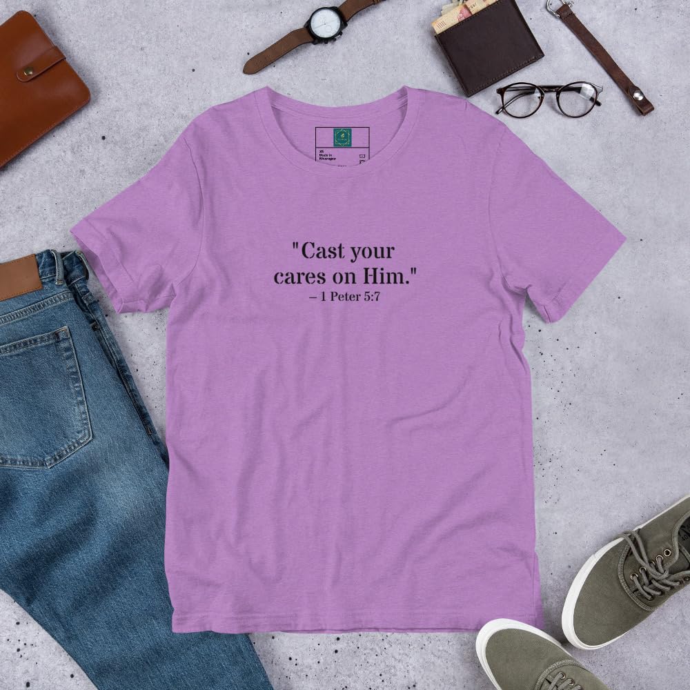 1 Peter 5:7 Christian Unisex T-Shirt