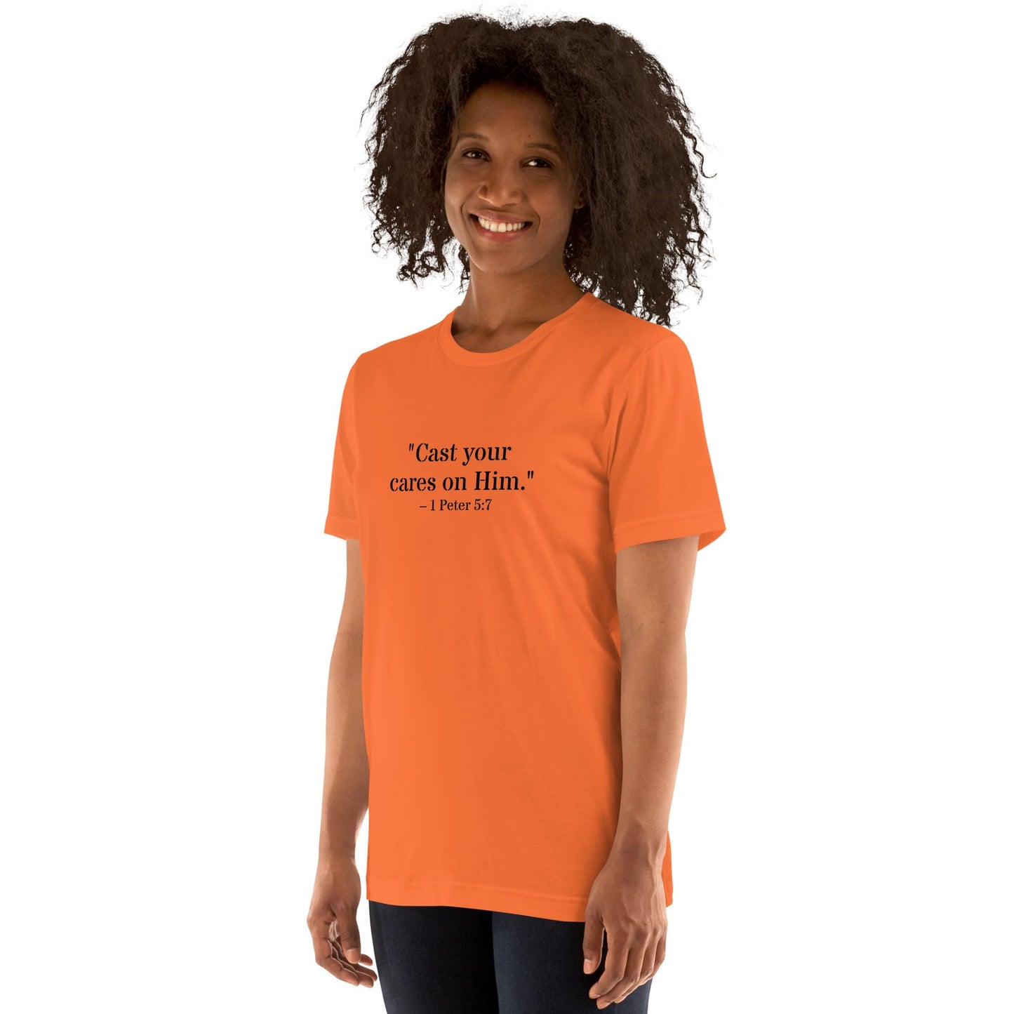 1 Peter 5:7 Christian Unisex T-Shirt