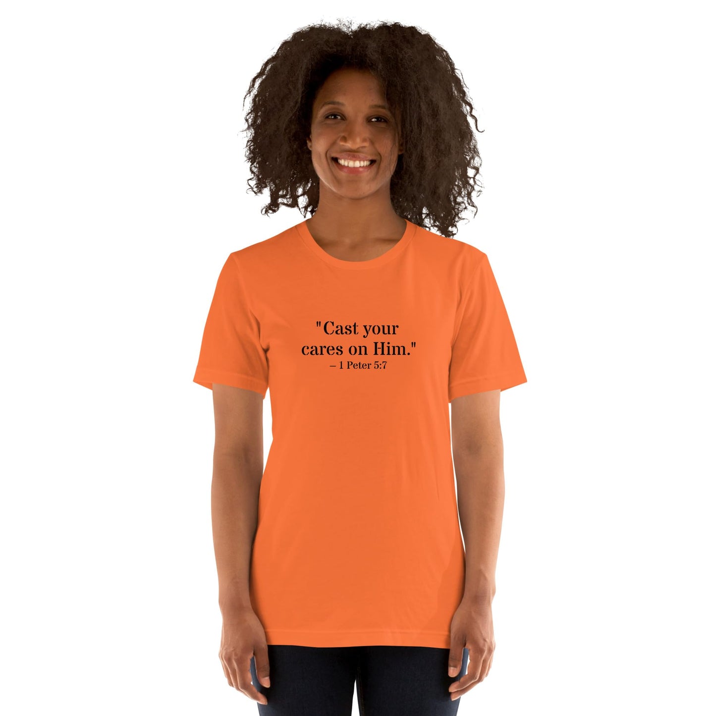 1 Peter 5:7 Christian Unisex T-Shirt