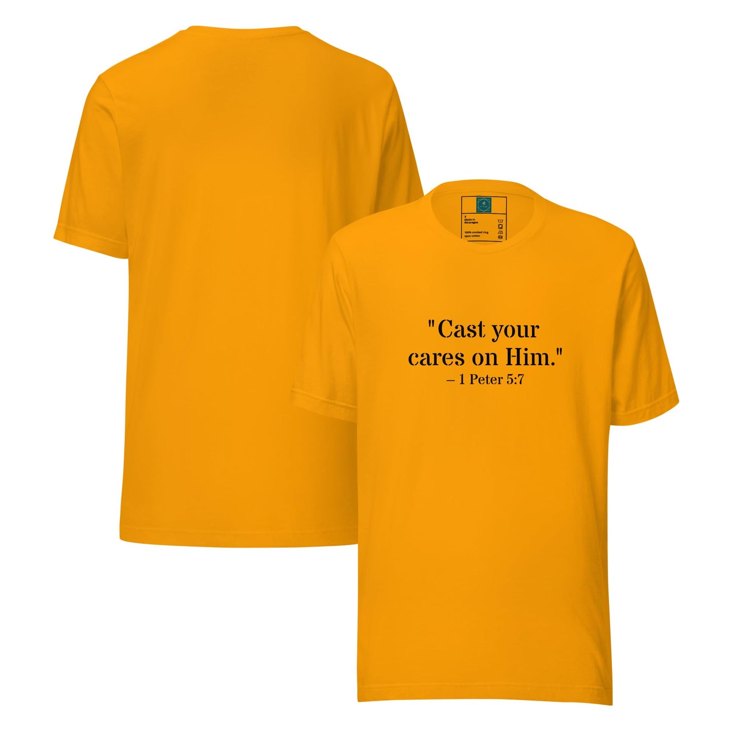 1 Peter 5:7 Christian Unisex T-Shirt