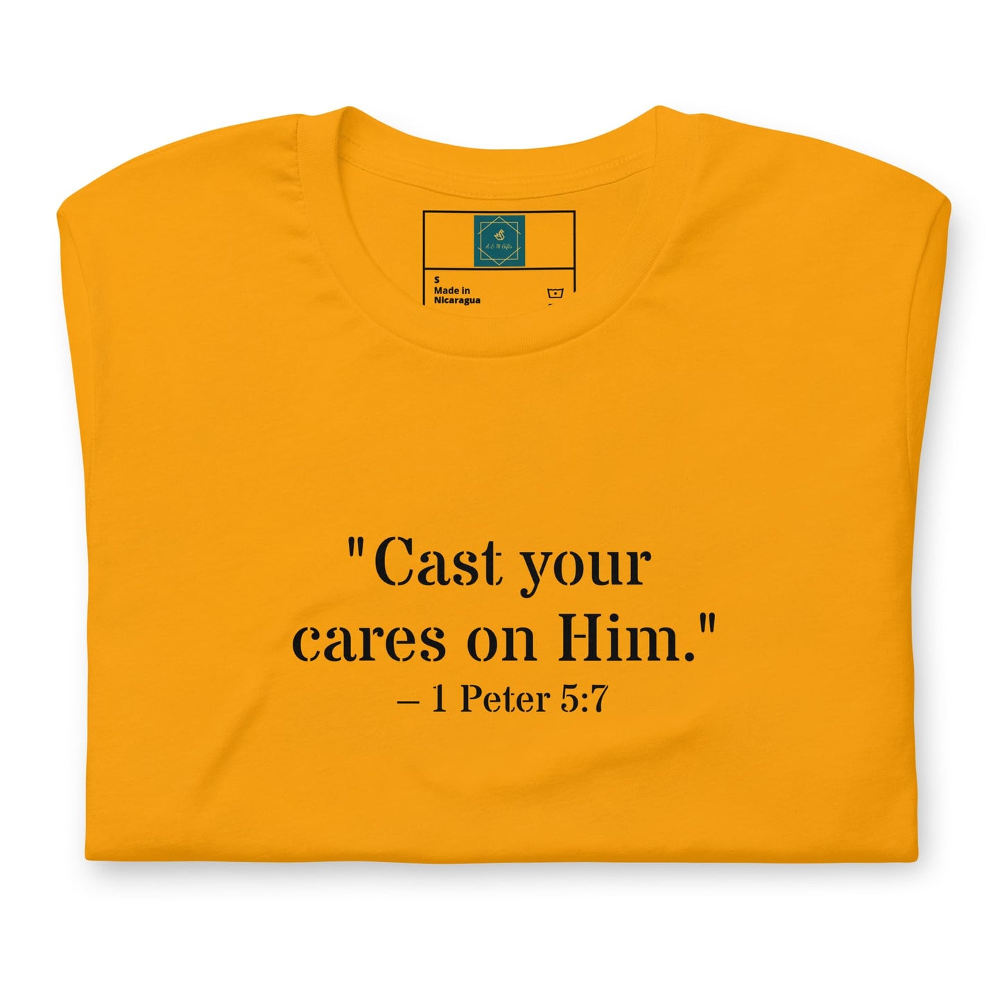 1 Peter 5:7 Christian Unisex T-Shirt