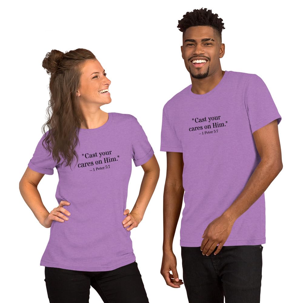 1 Peter 5:7 Christian Unisex T-Shirt