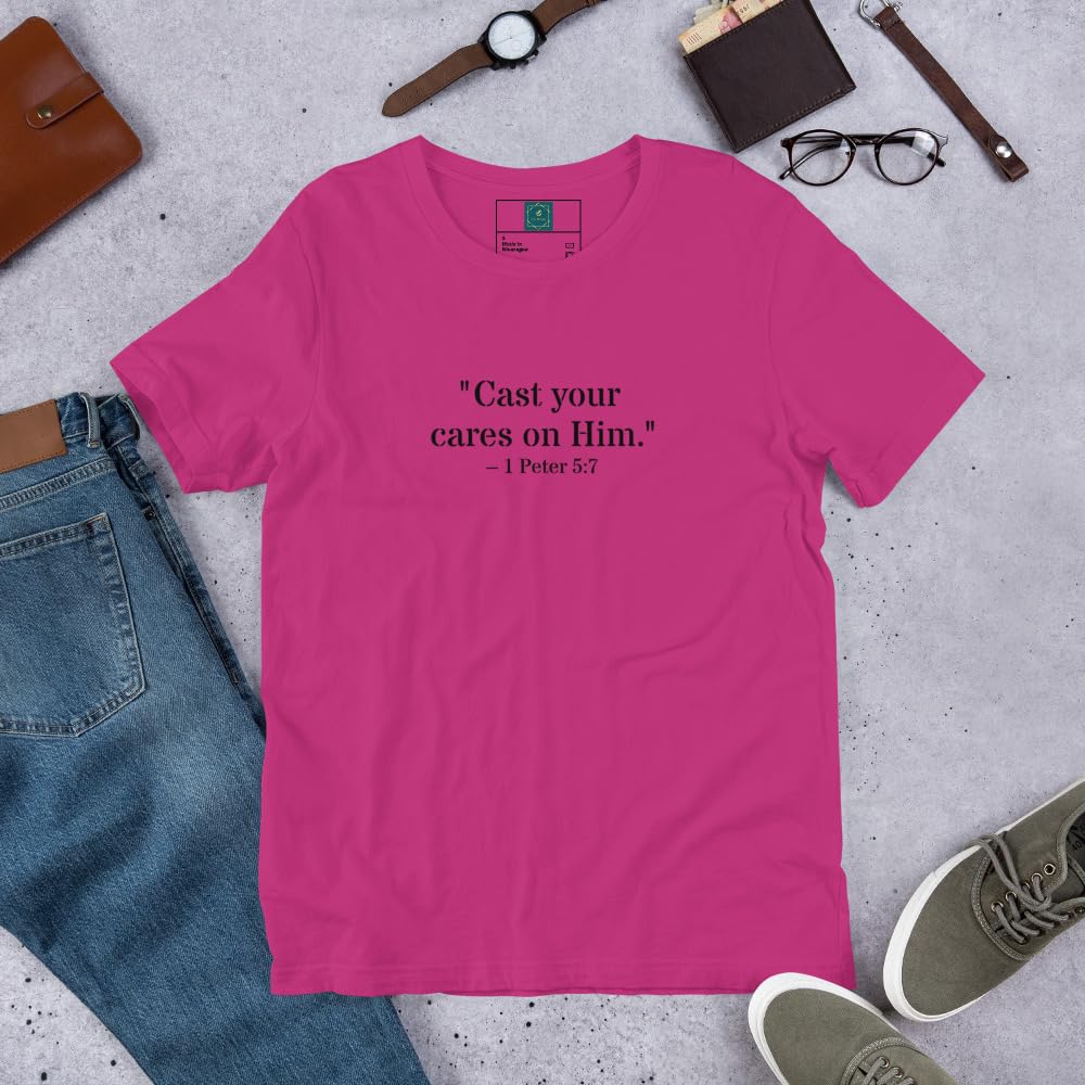 1 Peter 5:7 Christian Unisex T-Shirt