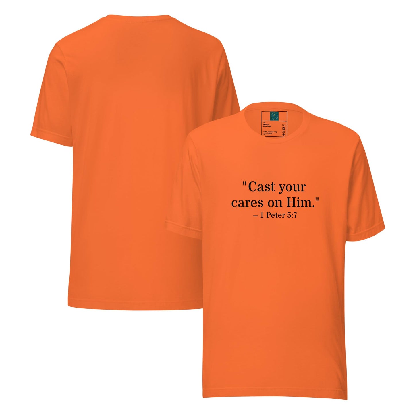 1 Peter 5:7 Christian Unisex T-Shirt