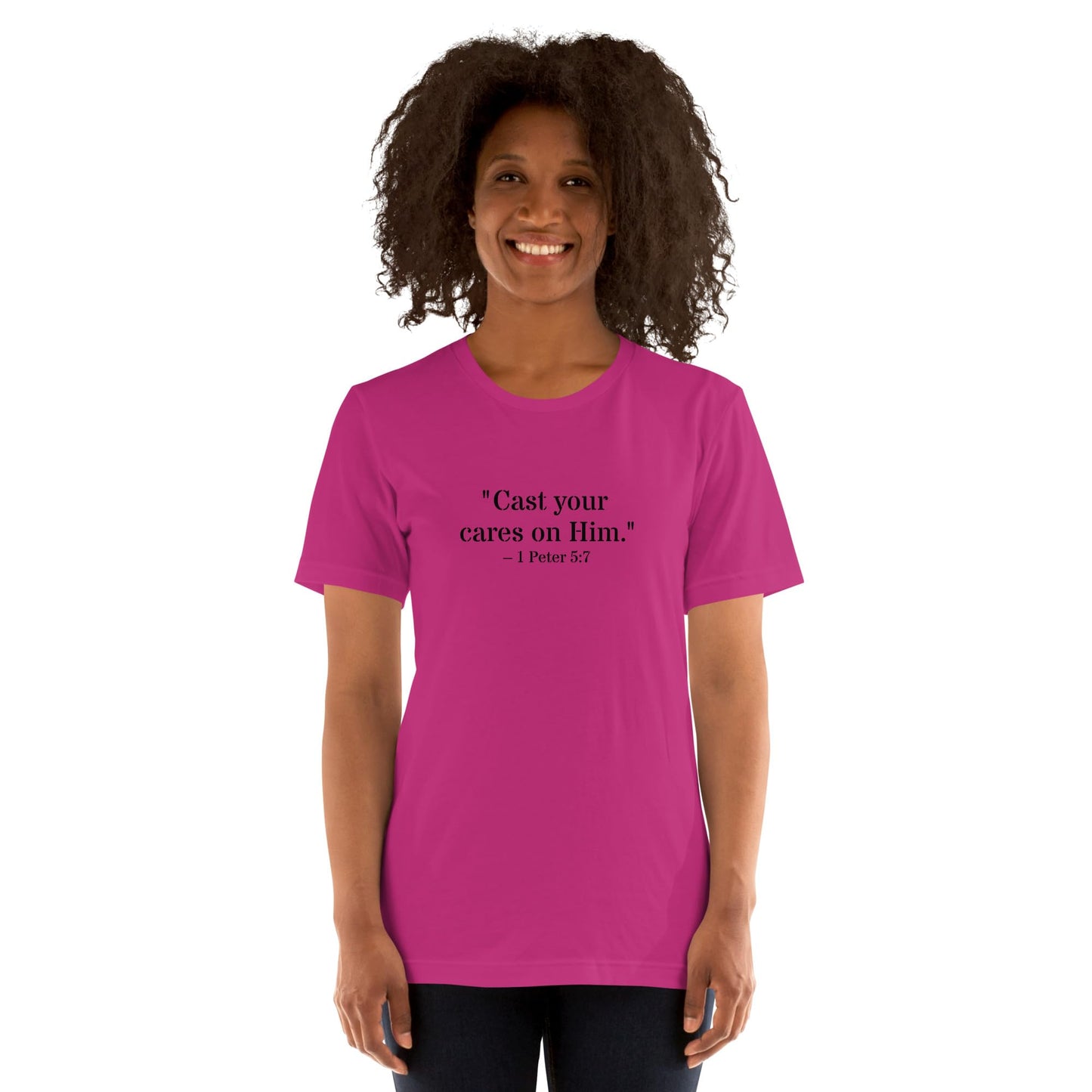 1 Peter 5:7 Christian Unisex T-Shirt