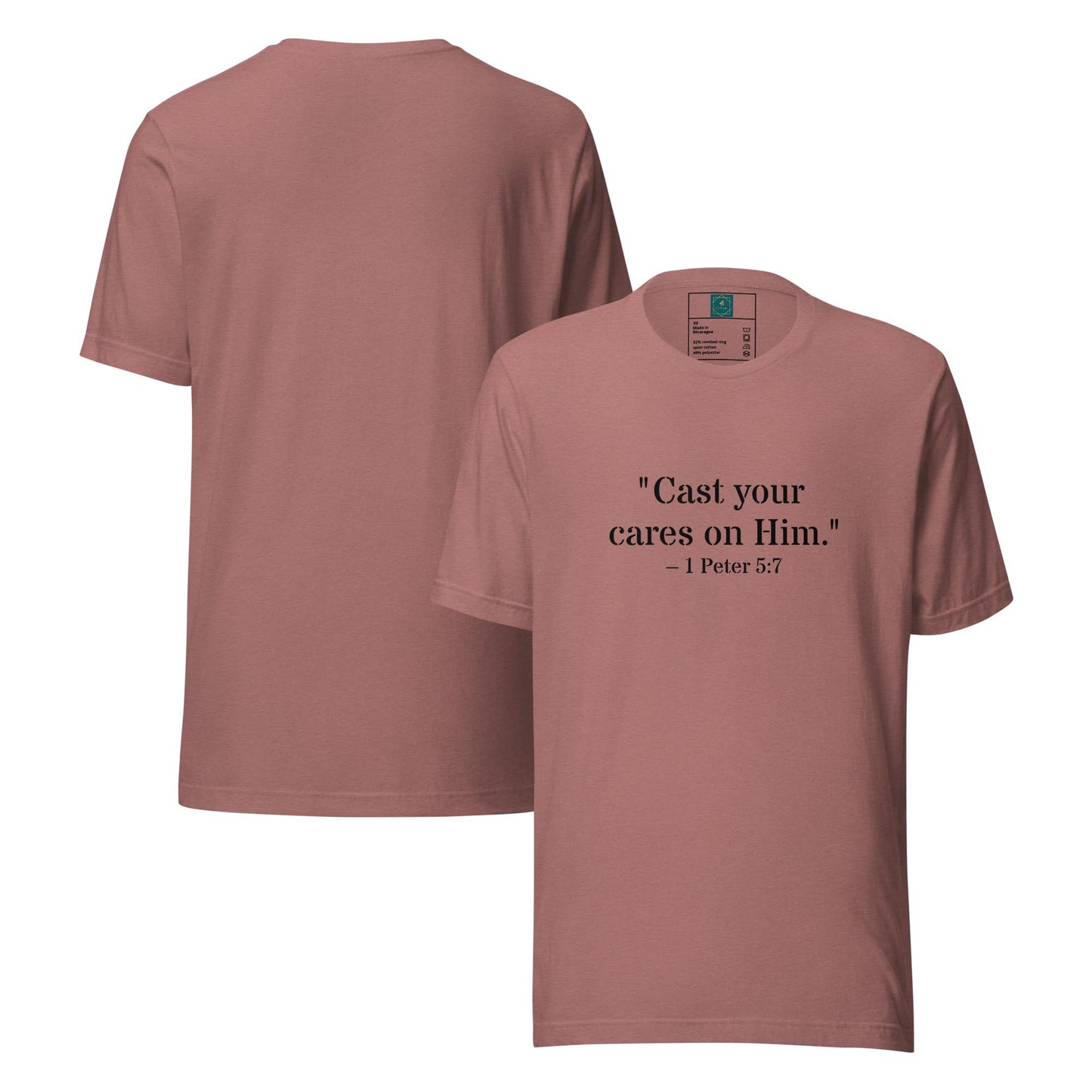 1 Peter 5:7 Christian Unisex T-Shirt