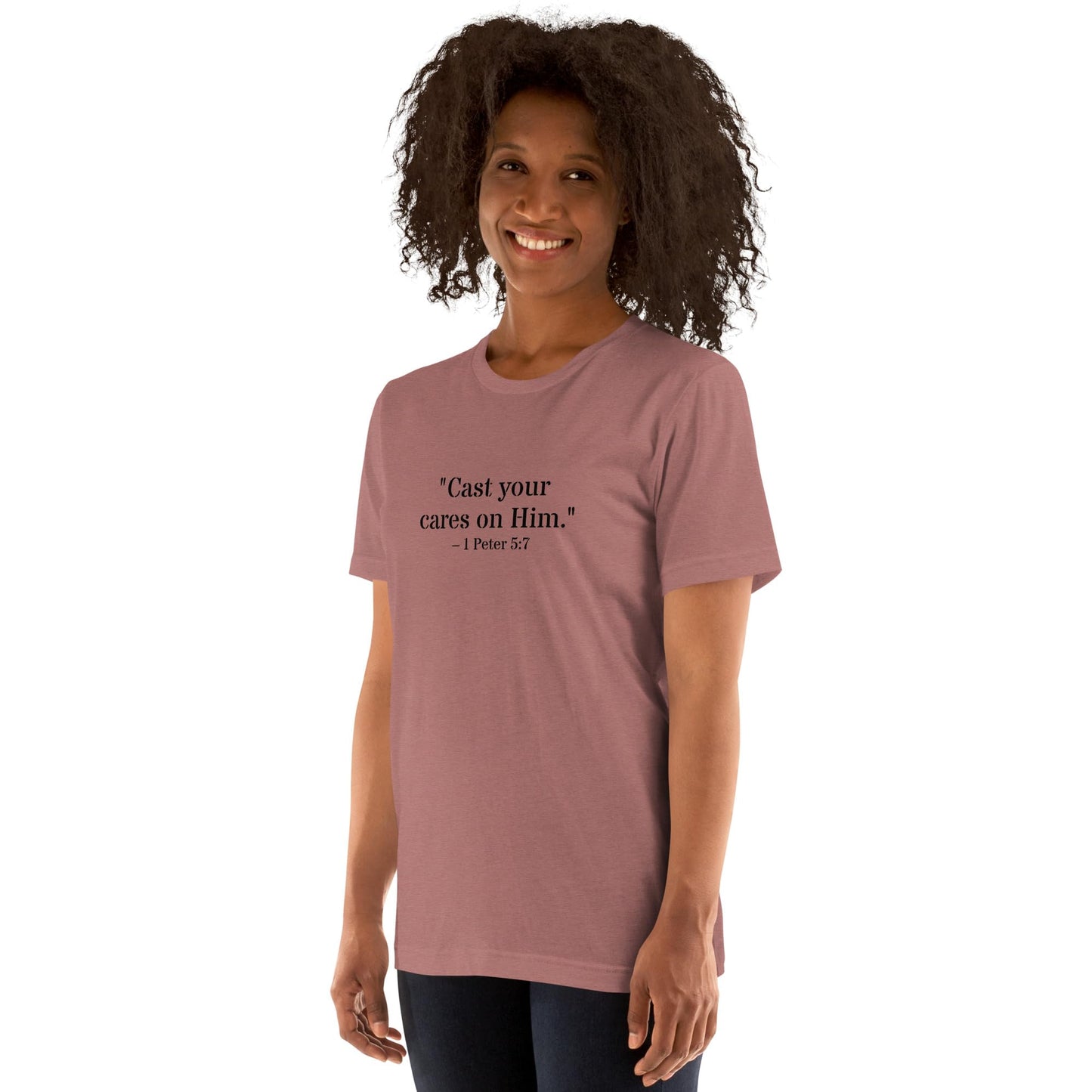 1 Peter 5:7 Christian Unisex T-Shirt